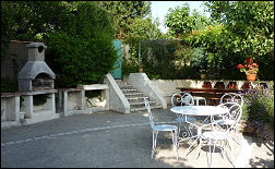 The pool terrace